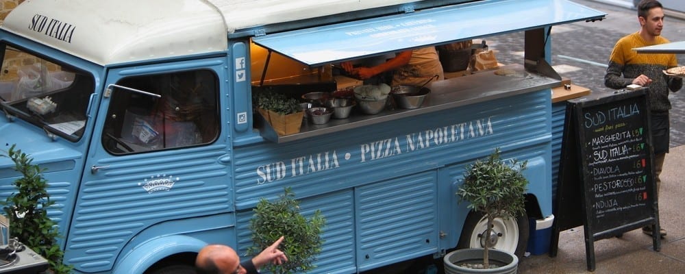 pizzeria furgone londra