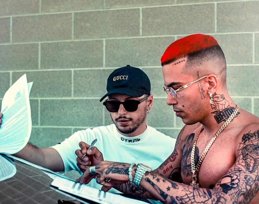 Fabio Arduini con Sfera Ebbasta