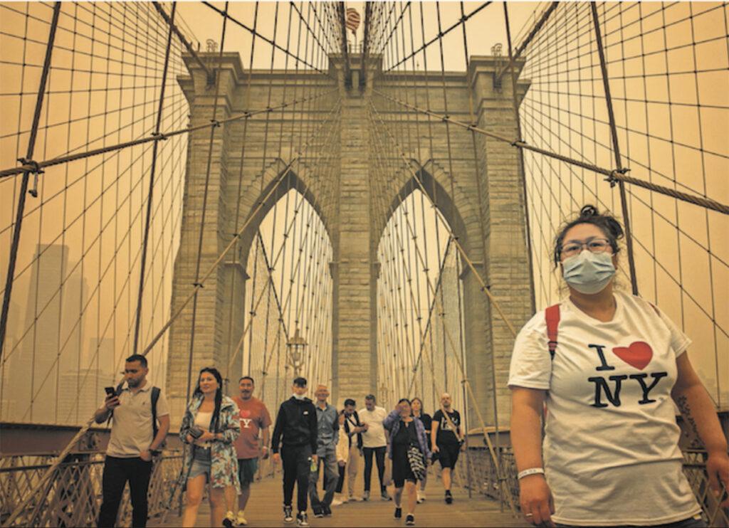 Nord America e nord Europa in alert. La costa orientale americana avvolta da una nube rossa