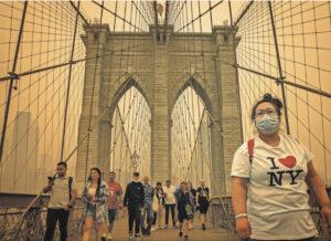 Nord America e nord Europa in alert. La costa orientale americana avvolta da una nube rossa