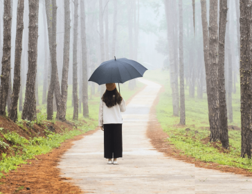 Camminare nella pioggia